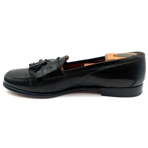 Mezlan Santander Mens Size 11.5 M Black Slip On Tasseled/Kiltie Loafers Spain main image 4